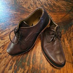 Women's Fluevog Kaya Brown Leather Shoes, 9